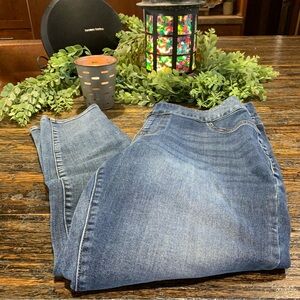 Lane Bryant Blue Jeans Flex Magic Waistband 18 Signature Fit High Rise Jegging